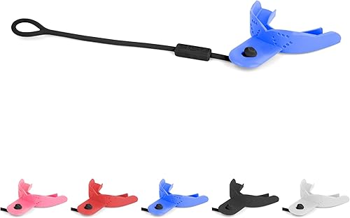 SISU Protector bucal Tether para adultos, preformado para un ajuste moldeado a medida, remodelable hasta 20 veces, no tóxico Azul Real,Negro