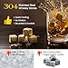 Kollea Whiskey Stones, 8-Pack Golden Stainless Steel Whiskey Chilling Rocks, Reusable Ice Cube for Drinking, Rum Cocktail Drink Accessories, Bartender Kit, House Warming Gifts, Drinking Bar, Christmas