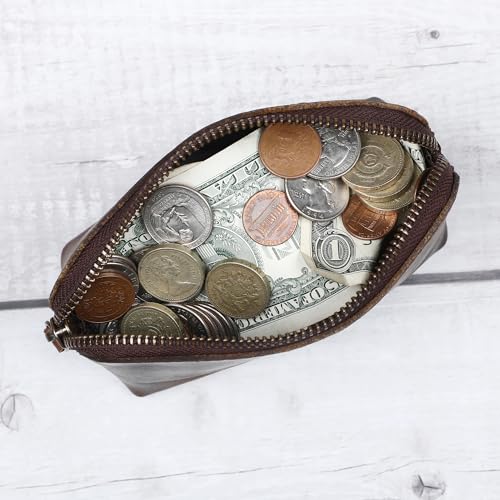 Leather Cosmetic Bags Make Up Bags for Women - Handmade Makeup Case Small Makeup Bags Jewelry Coin Pouch, Toiletry Bag for Men, Travel Cosmetic Pouch For Purse4