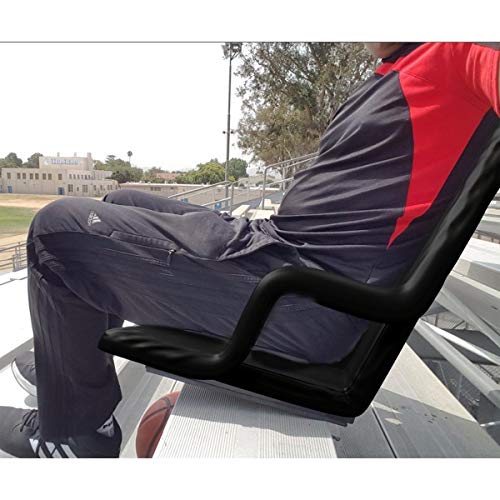 Home-Complete Set of 2 Wide Stadium Seats - Bleacher Cushion Set with Padded Back Support, Armrests, 6 Reclining Positions, and Carry Straps by Home-Complete - Image 2