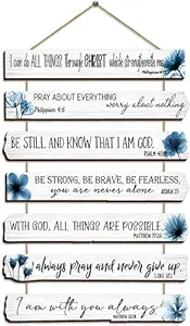ANGEL INFINITE I can do all Things Quote Wooden Wall Hanging | Wall Hanger for HomeDecor |Wall Art | Gifts | Office | Wooden Home Decor Items|Wall Decoration | Pack of 1 (Multicolor)