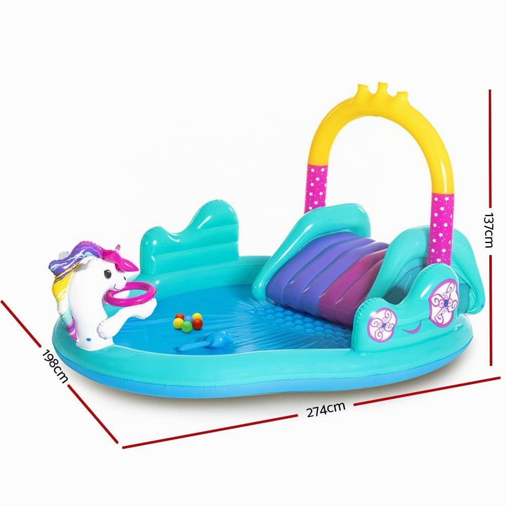 Bestway Wasserspielcenter, Magisches Einhorn, 274 x 198 x 137 cm, 53097