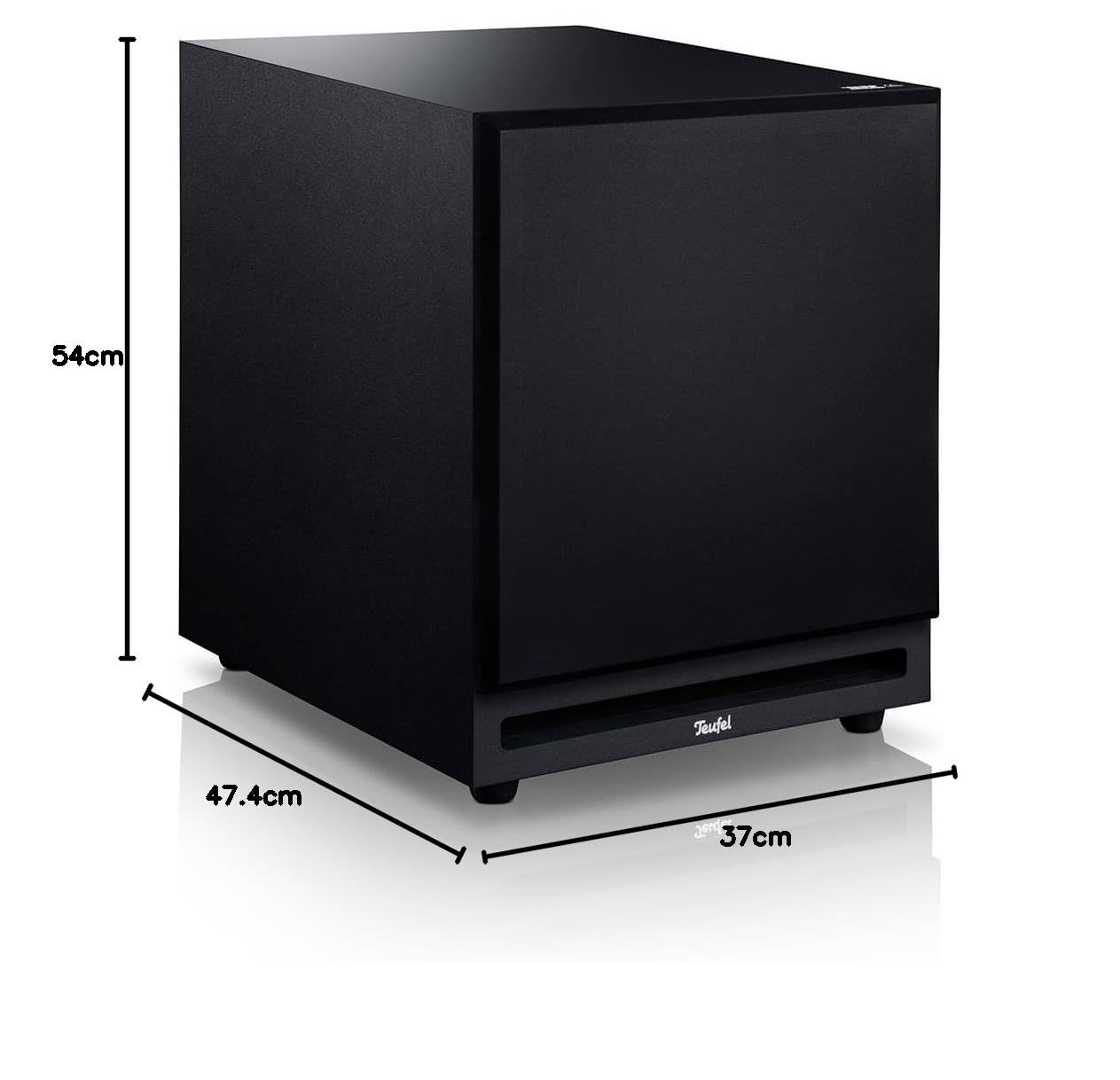 Teufel System 6 THX 5.2 Heimkino Set mit THX-Select Lizenz, Kino-Atmosphäre, Filmton und Musikwiedergabe auf THX-Niveau, 2 Mächtiger Subwoofer(kabellos optional) - schwarz