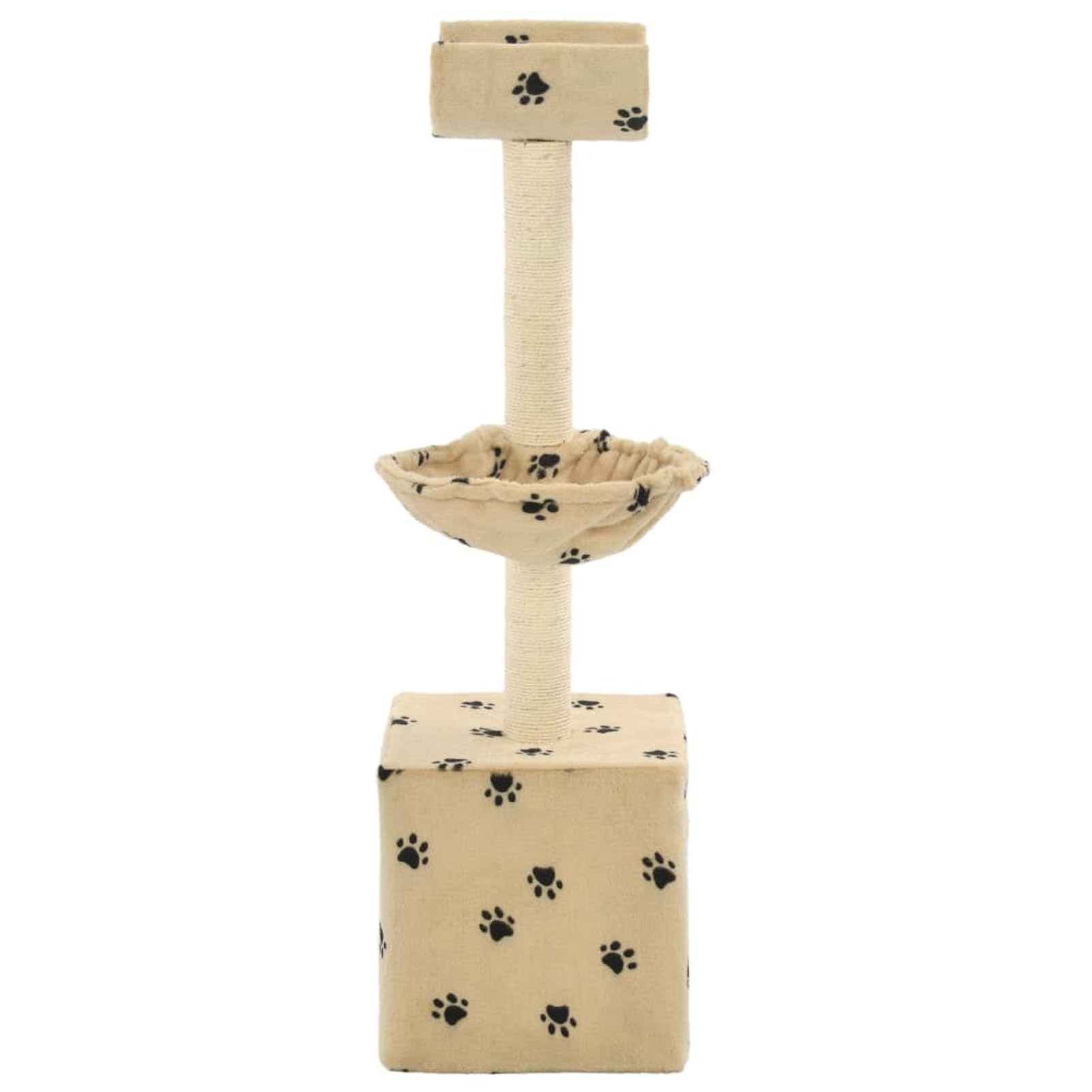 ShGaxin Rascador para Gatos Poste de sisal, Arbol para Gatos, Gatos Accesorios, Arranhador para Gatos, Arbol Rascador Gatos, 105 cm Huellas Beige