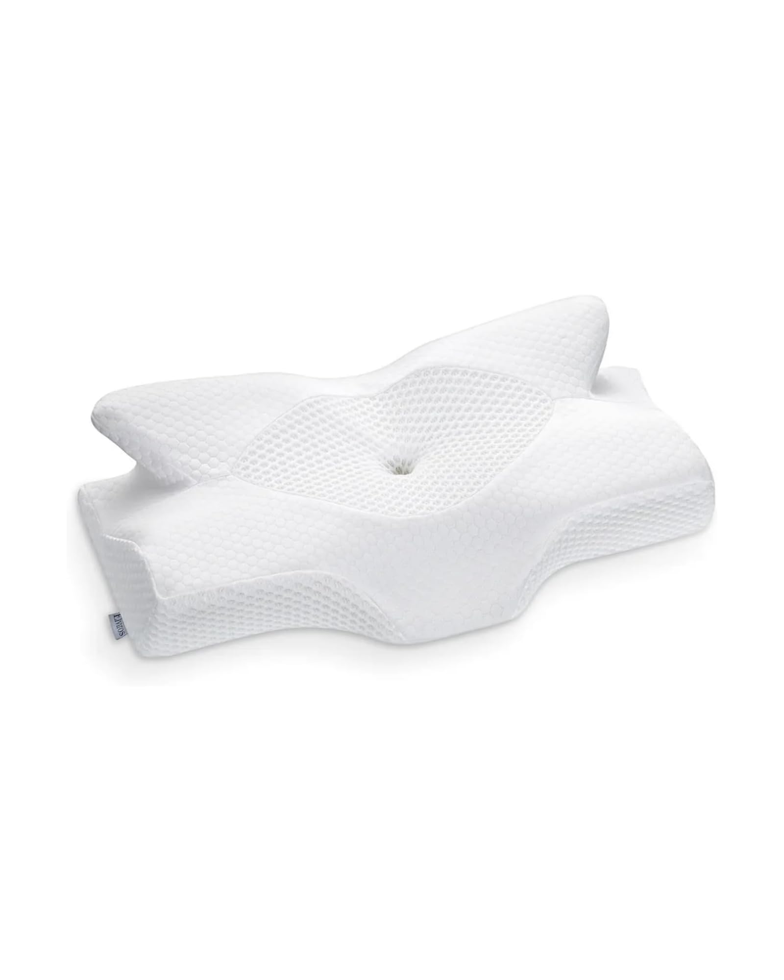 Elviros Cervical Memory Foam Pillowcase (No Filler) (White)
