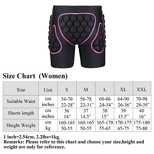 image for OHMOTOR 3D Padded Protective Shorts Hip Butt EVA Pad Short Pants Heavy
