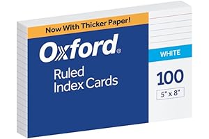 Oxford Ruled Index Cards - Perfect for Studying and Organization