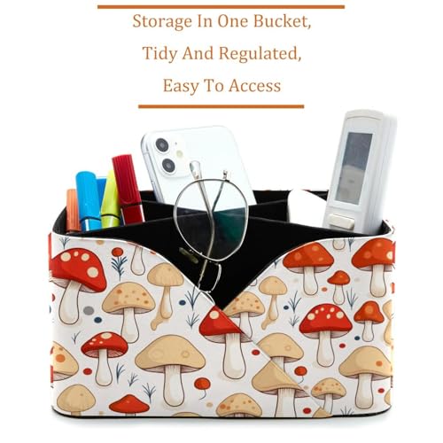 Organiseur de bureau champignon à 2 compartiments pour fournitures et stylos - 3