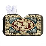 Fahren Auto Sonnenschutz Visier, zwei Größe für Sie Wahl: S,51 x 27,5 Zoll (130 x 70 cm), M,55 x 29,9 Zoll (140 x 76 cm)Geeignet für Windschutzscheiben der meisten Standardautos, mittelgroße SUVs, LKWs und Autos.