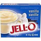 Jell-O Vanilla Instant Pudding Mix, Value Size, 153 g Box (Pack of 24)