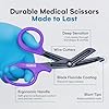 Madison Supply Medical Scissors, EMT and Trauma Shears - 7.5 Inch Quality Stainless Steel Bandage Scissors - Fluoride-Coated with Non-Stick Blades - 2 Pack (Pink/Purple) #4