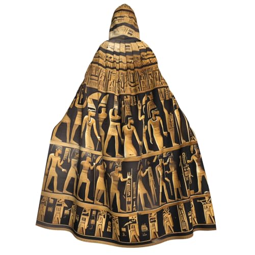 Cape avec imprimé hiéroglyphes égyptiens de qualité supérieure pour déguisement