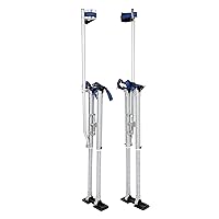 Vista 1 de SUPERFASTRACING 24-40 pulgadas Drywall Stilts Herramienta de aluminio Plataforma Plata Stilt para pintar Pintor Taping Silver
