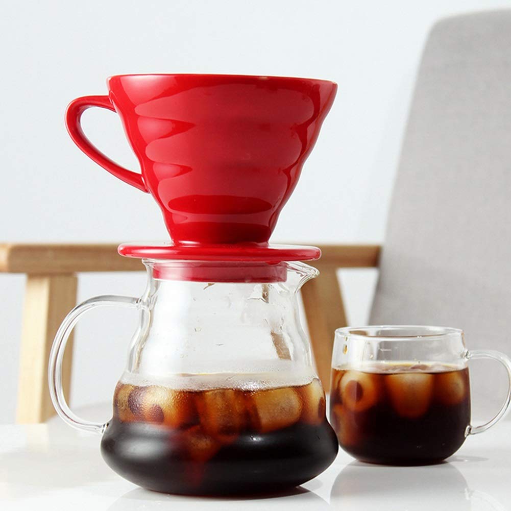Filtro Per Caffè E Tè In Ceramica Riutilizzabile - Dripper Senza Infusore, 11.5x11.5x6 Cm