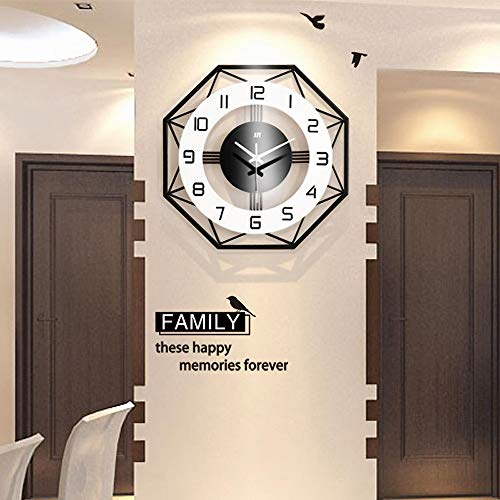Horloge murale quartz silencieuse moderne grand format 50cm WTL - 4