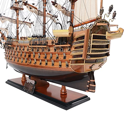 Old Modern Handicrafts HMS Victory Medium, Natural Wood