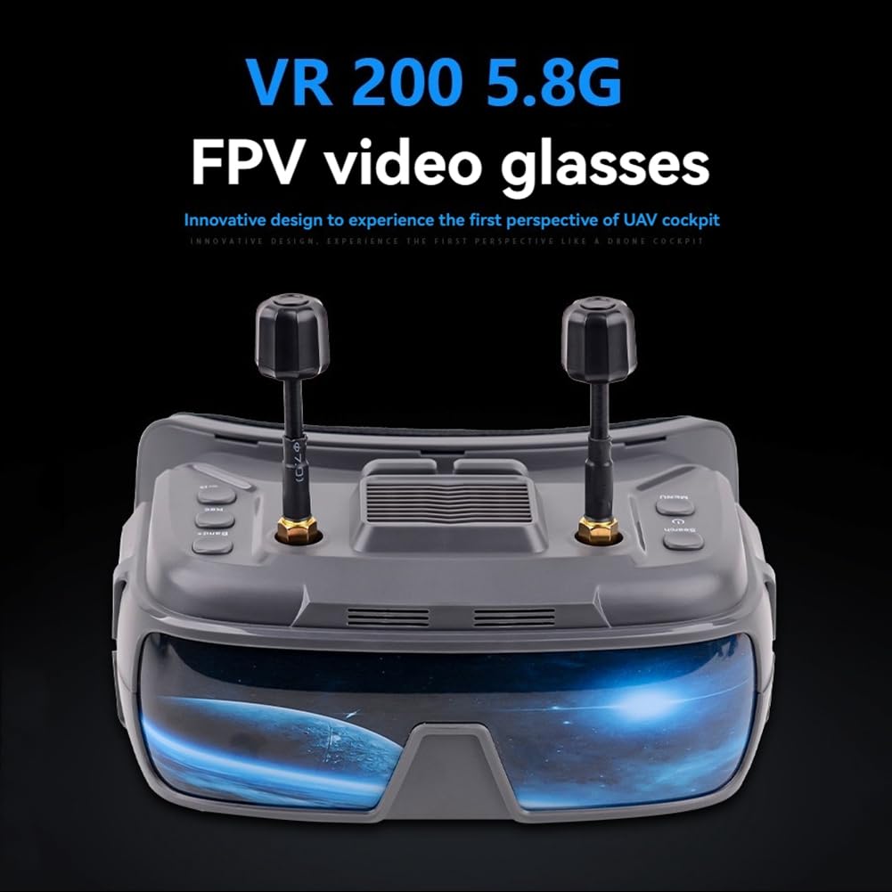 Gafas FPV BETAFPV VR04 Con DVR Y Pantalla 4.3″ – 48 Canales 5.8G, Batería 2000mAh Y Grabación En 480P Para Drones Cetus, Meteor Y Air