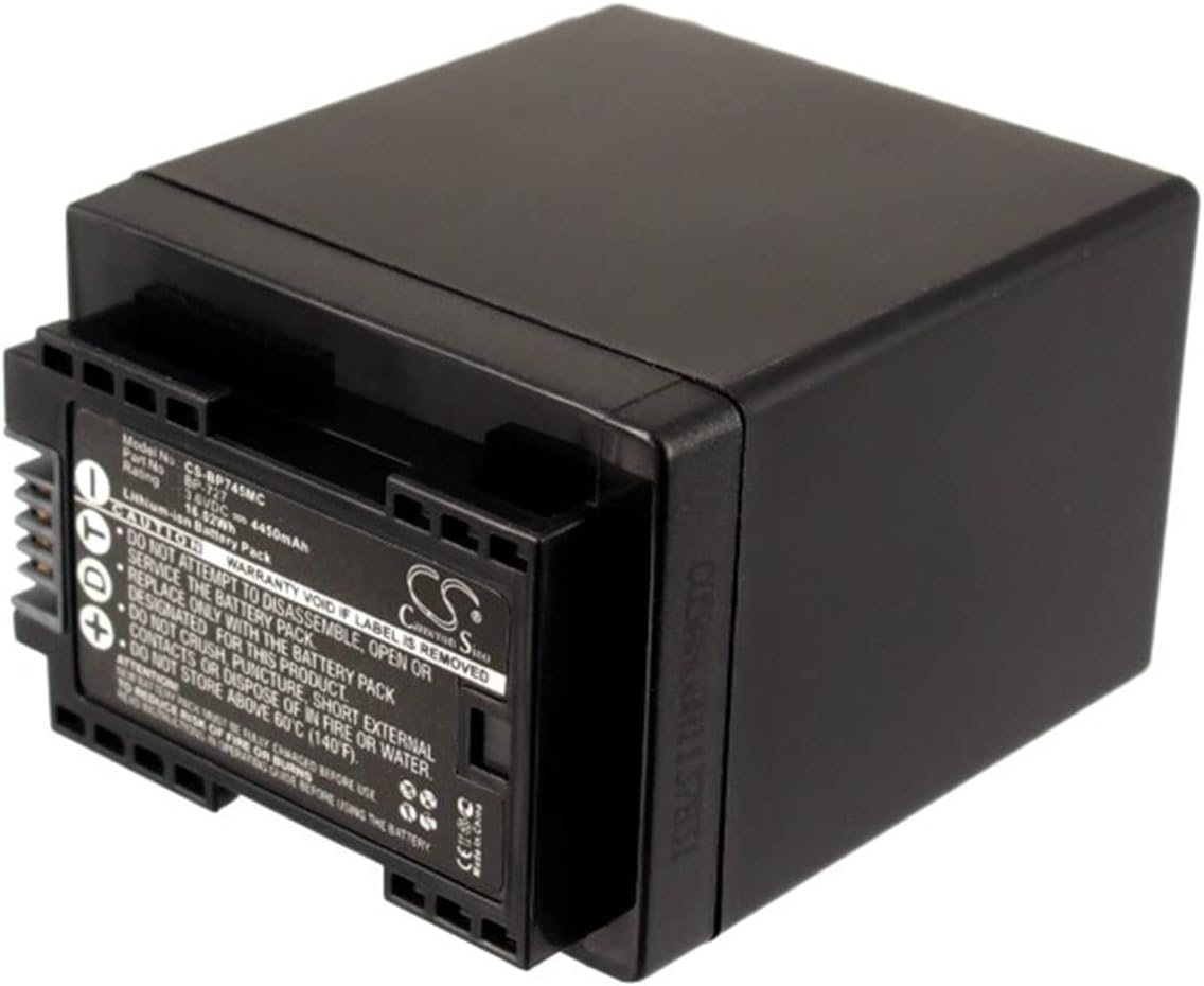 VINTRONS 4450mAh Battery for Canon LEGRIA HF R36, Ixia HF R306, VIXIA HF R300