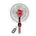NAF ZWJ-Pedestal Fan Elektrischer Bodenventilator Home Desktop Industrial Fan Vertikal Restaurant Fernbedienung Wohnheim Mute Leistungsstark rot