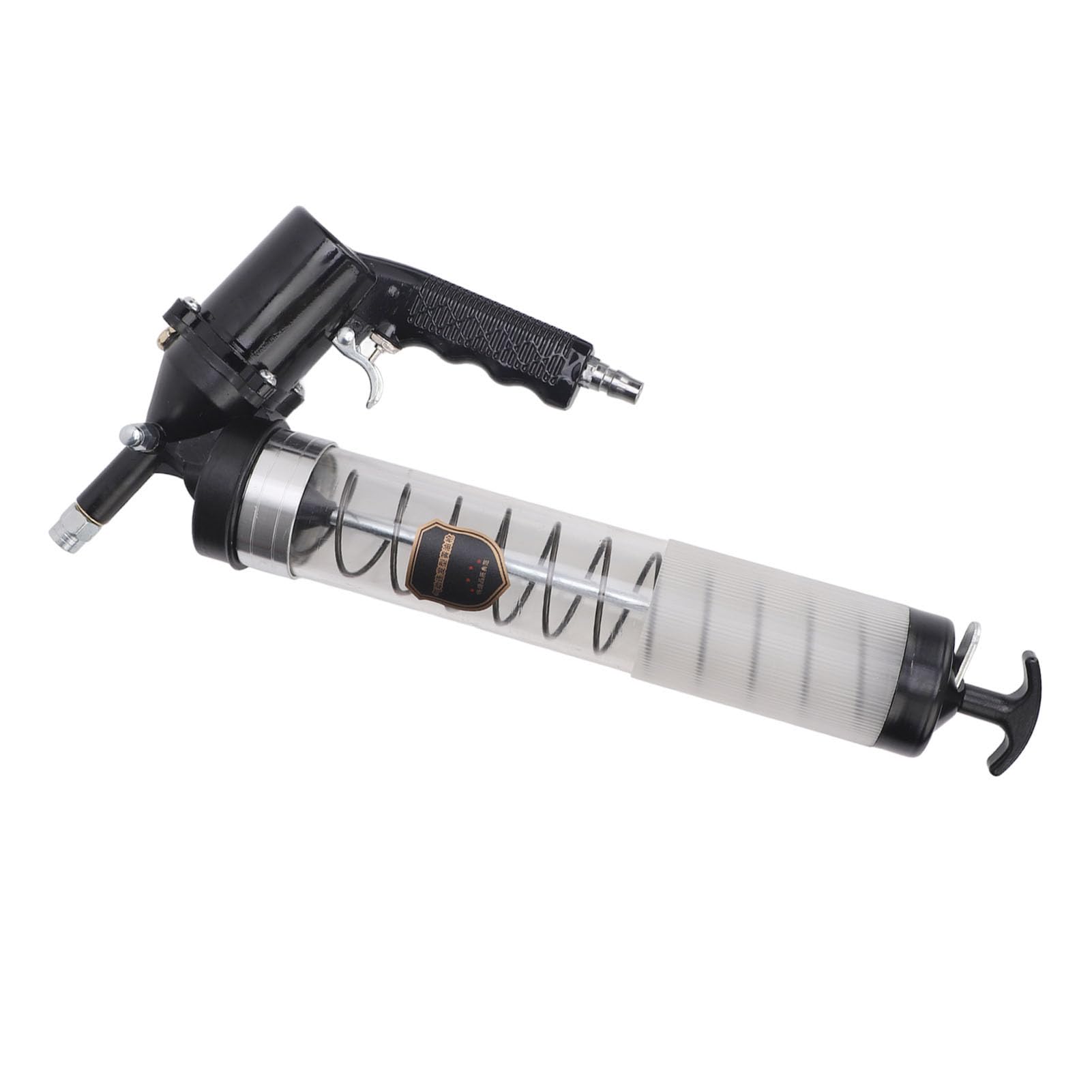 Ejoyous Pistola de Engrase Neumática, Pistola de Engrase de Aire de Acero de Aleación de 10000 a 12000 PSI con Cartucho de 1 L, Interfaz Rápida G1 4, Kit de Manguera de 16 Pulgadas para Lubricación de