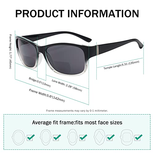 Image of Eyekepper Bi-Focal Sunshine Readers Fashion Bifocal Sunglasses