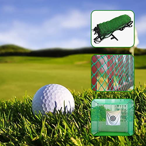 Foraco Golf Übungsnetz,(3m x 3m) Tragbares Golfkäfig Und Netz, Golf Trainingsgeräte, Golf Fangnetz, Golf Trainingsgeräte, für Indoor Outdoor Garten - Image 5
