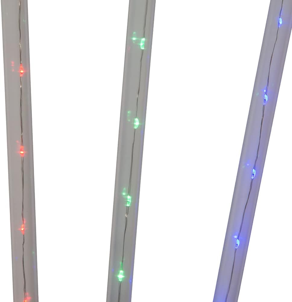 Kurt S. Adler 27.2-Inch Multi-Color LED Faceted C9 Yard Stakes, 3 Piece Set