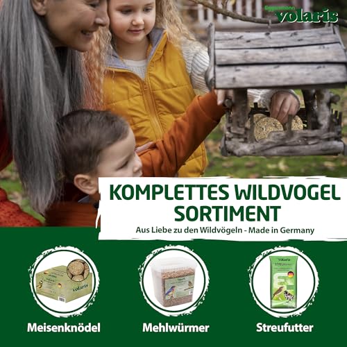 Eggersmann volaris Gehackte Erdnüsse Vogelfutter 2,5kg – Vogelfutter Erdnüsse für Wildvögel Energie- & proteinreich – Gehackte Erdnusskerne frisch & naturbelassen – Hochwertiges Wildvogelfutter