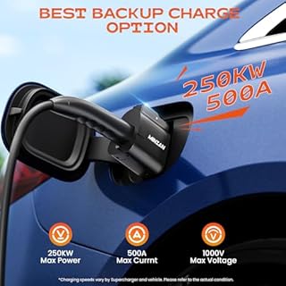 NACS to CCS Adapter-Max 500A 1000V -Compatible with Tesla Supercharger V3/V4-Fast Charging NACS to CCS1 Fit for Ford,GM,Rivian,Hyundai,Kia,Volvo,Polestar EVs