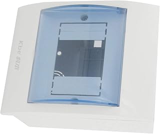 Aexit 380V 32A Electrical Boxes, Conduit & Fittings 6W 2-4 Way Power Distribution Box Guard Outlet Boxes Cover White