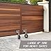Heavy Duty Fence Gate Wheel - 8-inch Gate Wheels for Wooden or Metal Gate - Spring Loaded Farm Caster Support Wheel with Suspension for Swing Rolling Metal Tube Gate - Flat Free Tire - 360 Swivel