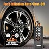 Tire Inflator Portable Air Compressor-Air Pump 150PSI Cordless Electric for Car, Motorcycle, Bike, Ball, with Tire Gauge Pressure, Dual-Use Type (Orange) #1