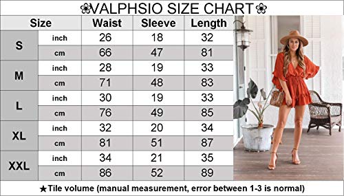 Valphsio Womens V Neck Beach Romper Ruffle Layered Drawstring Waisted Shorts Jumpsuit - Image 5