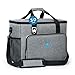 Obics - Kühltasche Gross faltbar 30l Kuehlbox Isoliertasche Grau für Essen in Tupperware für Auto mit Fächer Lunchtasche Camping Zubehör für Picknick Essenstasche isoliert und wasserdicht für Arbeit
