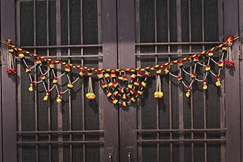 Frienemy Presents Cotton Door Hanging Toran (47 X 7 Inch, Multicolour) (Dfdb108) #Frienemy-0100