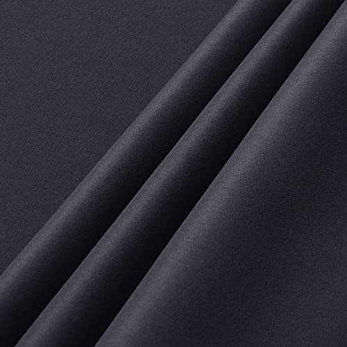 Image of sancua 2 Pack Dark Grey Tablecloth 54 x 78 Inch, Rectangle 4 Feet Table Cloth - Stain and Wrinkle Resistant Washable Polyester Table Cover for Dining Tables, Buffet Parties and Camping