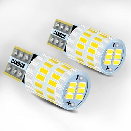 Amazon Baolicy Led T10 爆光 ホワイト キャンセラー内蔵 12 36v 360 全方位発光 ポジションランプ ホワイト3014ledチップ30連smd 車検対応 車 カー ポジション ライセンスランプ ナンバー灯 ルームランプ メーター球 ２個 汎用バルブ 車 バイク