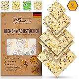 ✅ NACHHALTIGKEIT IST ESSENZIELL: Deshalb verwenden wir für unsere Bees Wraps nur das allerbeste Material. Unsere Bienenwachstücher bestehen aus hochklassiger Bio Baumwolle durchzogen mit feinstem Bienenwachs, Jojobaöl und Baumharz. Unsere Tücher sind geruchsneutral, robust und zu 100% natürlich!