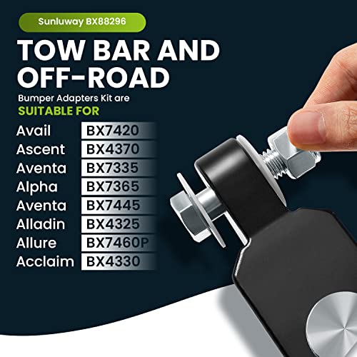 Bx88357 For Blue Ox Tow Bars Off Road Bumper Adapter Kit Fits Avail Bx7420, Ascent Bx4370, Aventa Ii Bx7335, Alpha Bx7365 Bx7380, Aventa Bx7445, Alladin Bx4325, Allure Bx7460P, Acclaim Bx4330 #TOP1