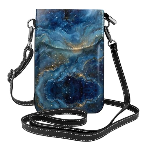 Sac téléphone portable ciel étoilé en cuir pour le shopping et les voyages