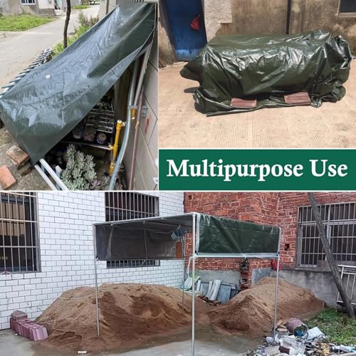Bâche imperméable avec protection UV bâche à œillets 4x6m tapis de sol extérieur - 8