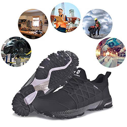 Image of SUADEX Steel Toe Shoes for Men Women Indestructible Work Safety Sneakers
