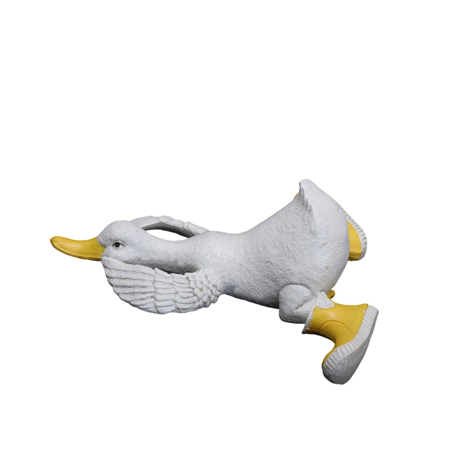 Statue de jardin canard résine pour sublimer un balcon vide