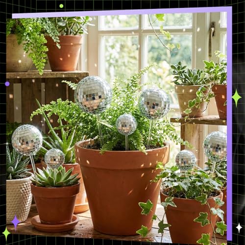 image for AceOrbit 9pcs Disco Ball Decorations for Home Disco Ball Picks for Flo