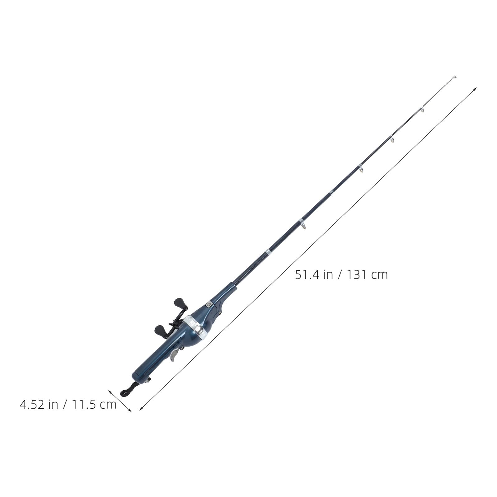 GALPADA Canna da Pesca in Mare Telescopica in Carbonio con Doppio Oscillatore, Canna da Pesca Portatile e Compatta con Struttura Pieghevole Integrata