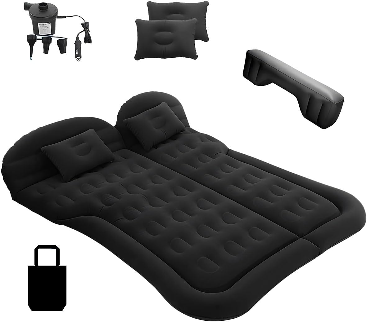 Tosoky 車中泊マット 車載エアーベッド 後部座席ベッド 電動エアーベッド エアーマット カーマットレス ギャップパッド ベッド