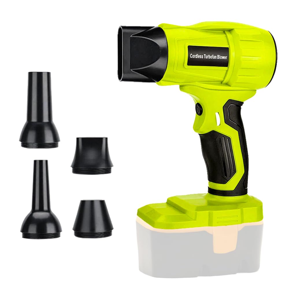 JANRI Ryobi Mini dépoussiéreur sans fil avec piles au lithium 18 V, moteur haute vitesse 96 000 tr/min, compact et léger pour appareils électroniques, claviers, voitures, outils et nettoyage de la