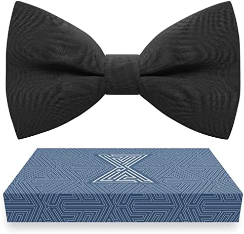 Classic Pre-Tied Bow Tie Formal Solid Tuxedo for Adults & Children, by Bow Tie House