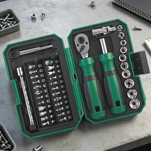 Ensemble d'outils à cliquet magnétiques pour débloquer les écrous difficiles d'accès - 4