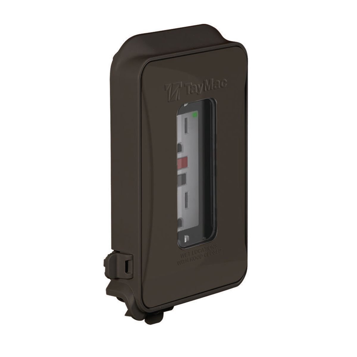 TayMac ML450Z Single-Gang Weatherproof Expandable Flat Plastic Device In-Use Cover, 16-in-1 Configurations Bronze Finish